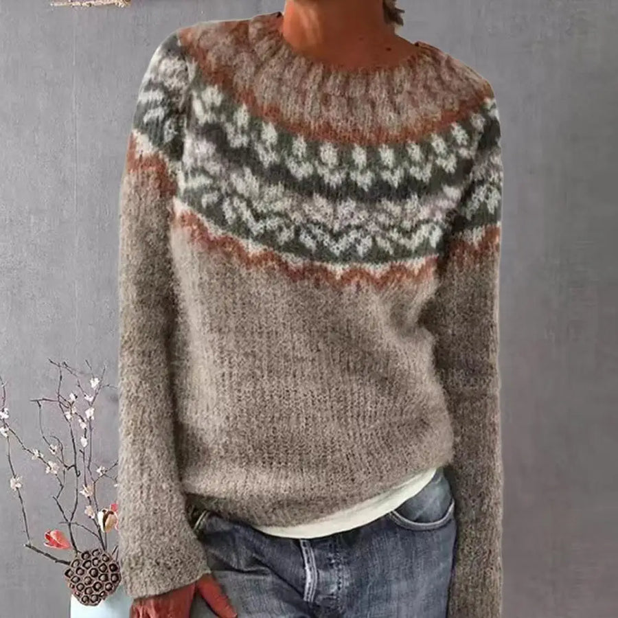 Nathalie - Pull Rayé Chic pour l'Automne-Hiver
