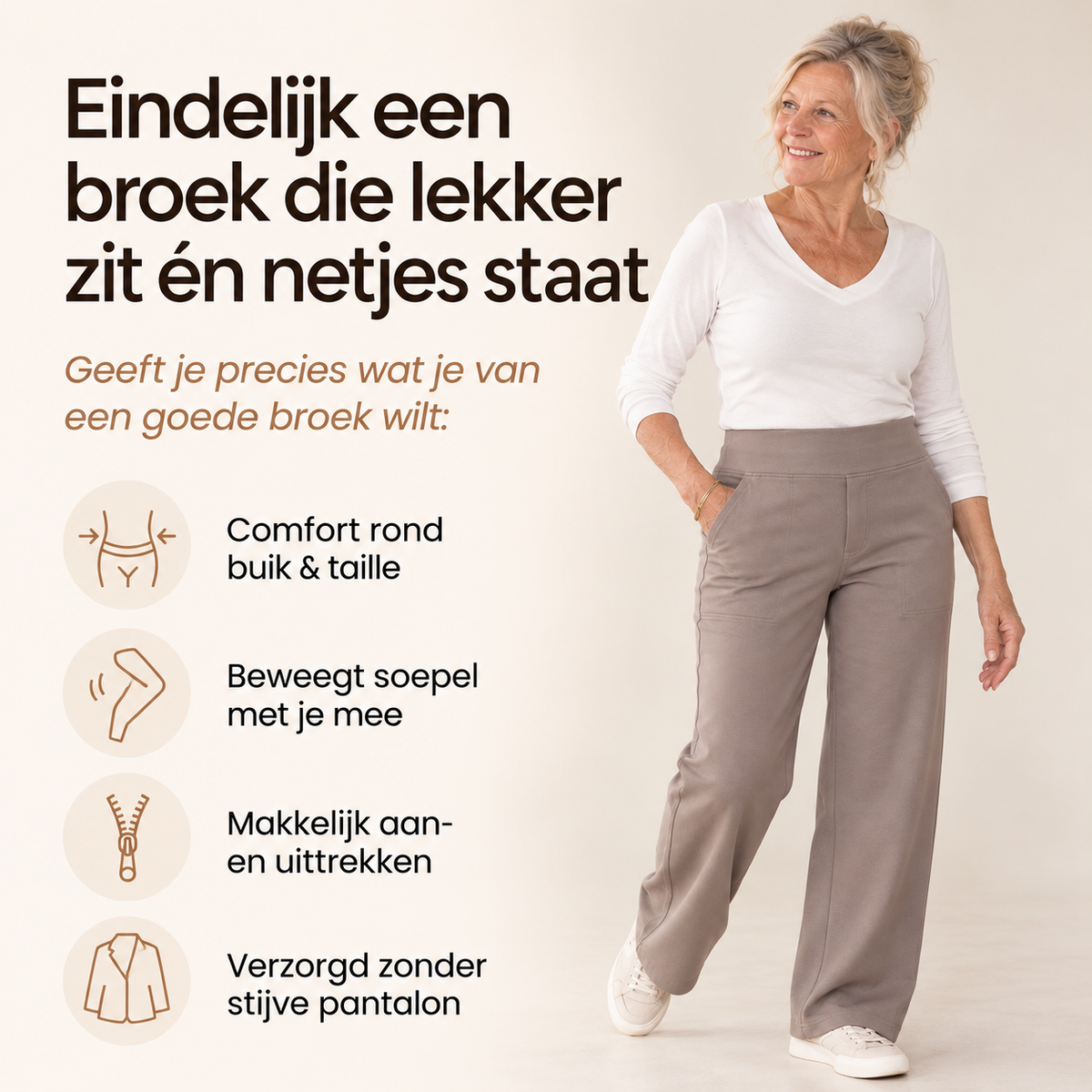 Sanne – Dé comfortabele stretchbroek voor elke vrouw - 1+1 GRATIS
