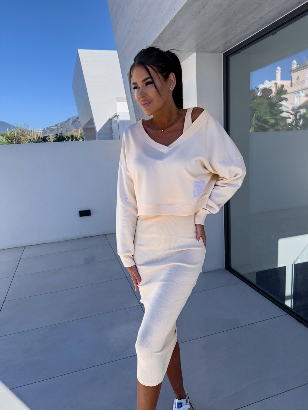 Alexis - Ensemble robe sweat décontractée