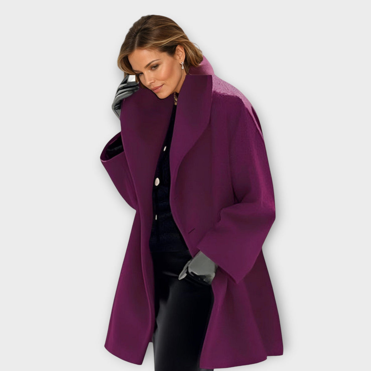 Zoé - Veste en laine coupe-vent