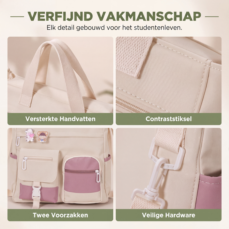Tess - Canvas Schoudertas